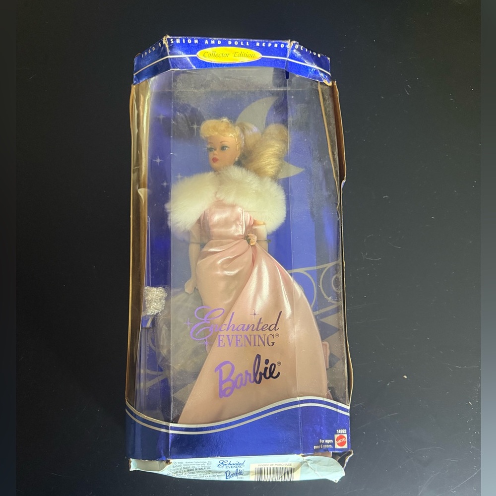 Mattel 1995 Enchanted Evening Barbie Collectors Edition New in Damaged Box